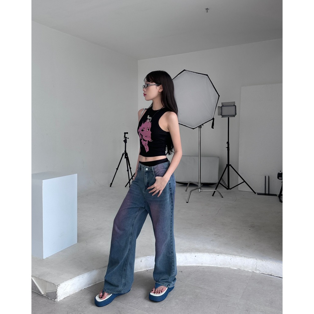 Áo thun croptop ba lỗ MONÁ - MILEY