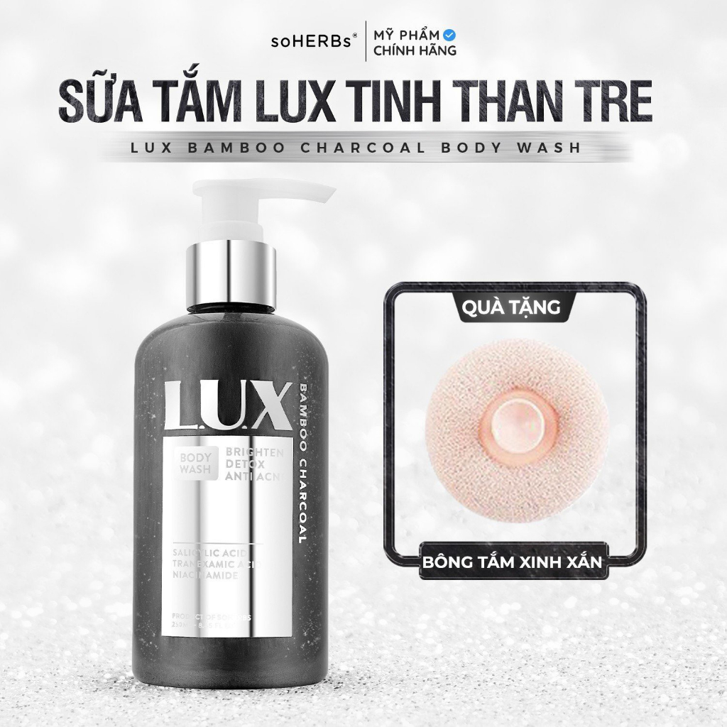Sữa Tắm Lux Tinh Chất Than Tre SOHERBS 250ml