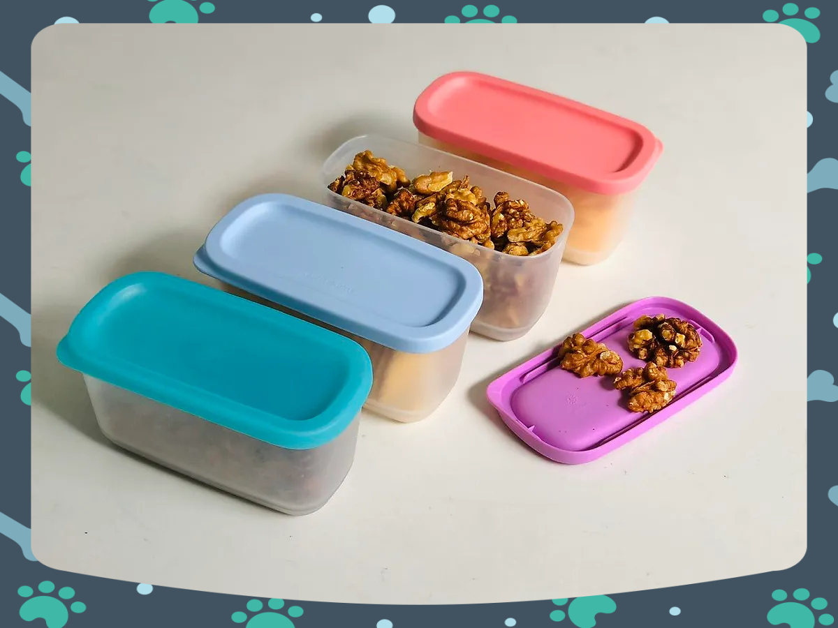 Bộ HộpTupperware Bảo Quản Thực Phẩm Cubix Mini Rectangular (4 Hộp)