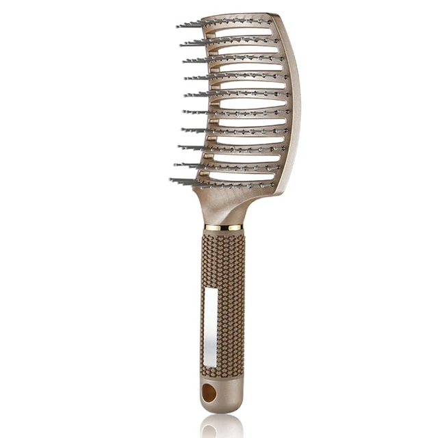 Professional 5 Size Hair Brush Comb Hairbrush High Temperature Resistant Ceramic Iron Round Comb Hair Styling Tool