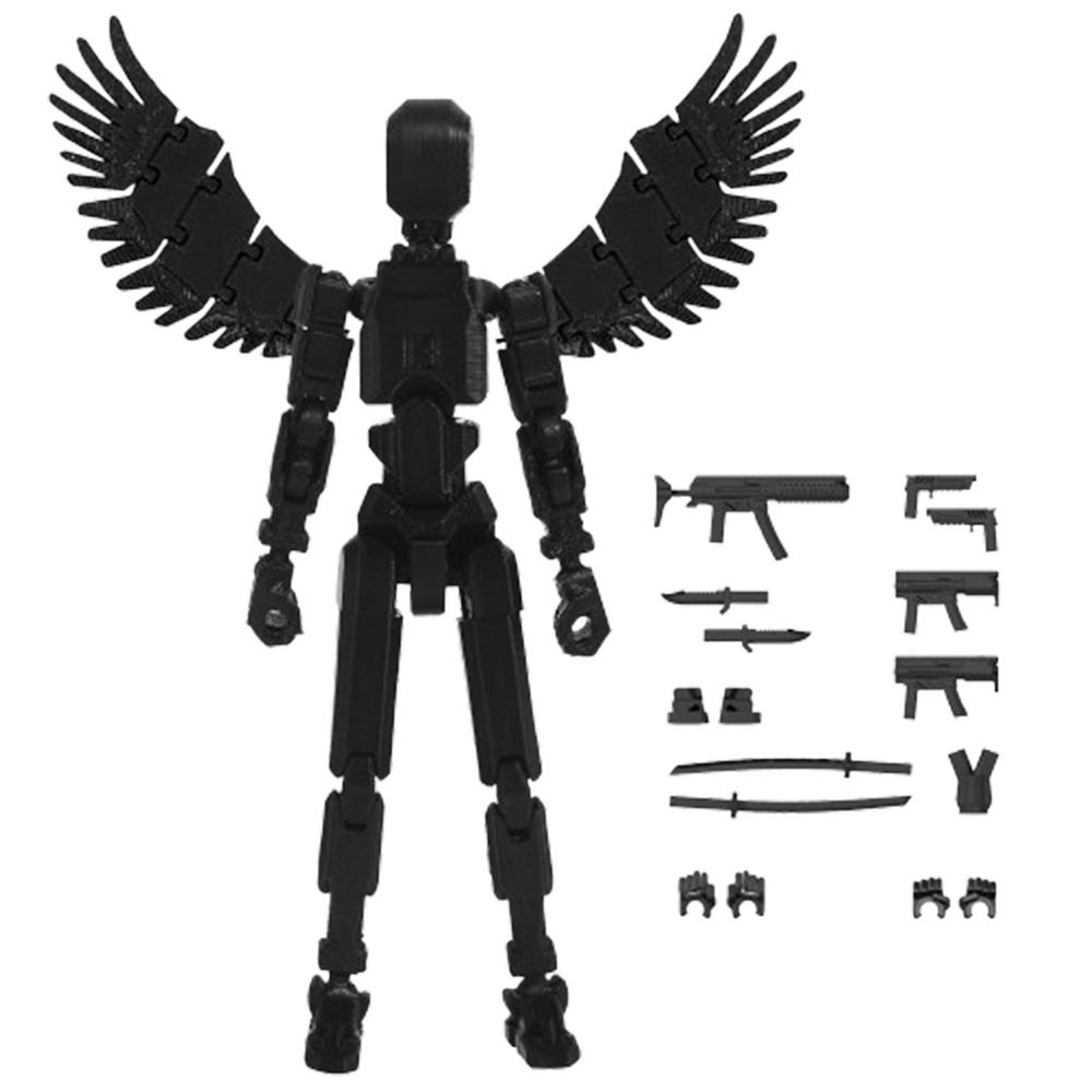 Joint Movable Action Figures 3D Printed Multi-Articular Action Figures Body Activity Robot Desk Robot Toy Multi Joint Movable Toy