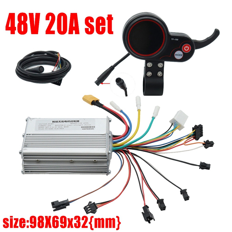 48V 20A Electric Scooter Controller Dashboard Accessory with TF-100 Display Scooter for Electric Scooter