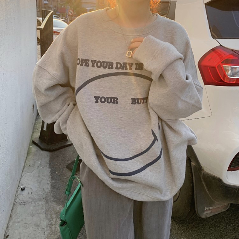 Guima women's sweatshirt women's round neck sweatshirt