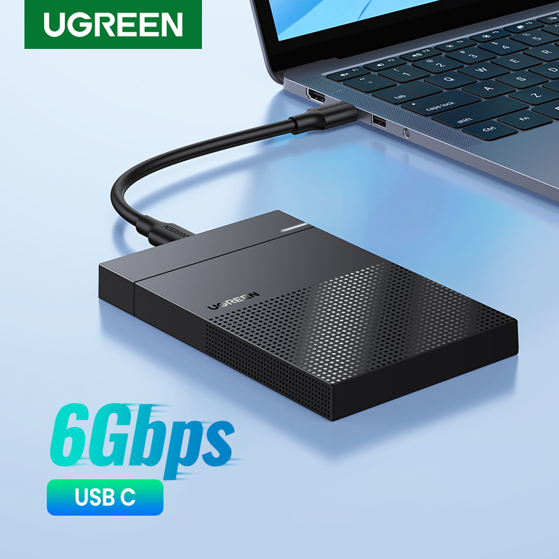 Ugreen hdd case 2.5 sata to usb 3.0 adapter hard drive enclosure for ssd disk hdd box type c 3.0 case hd external hdd enclosure