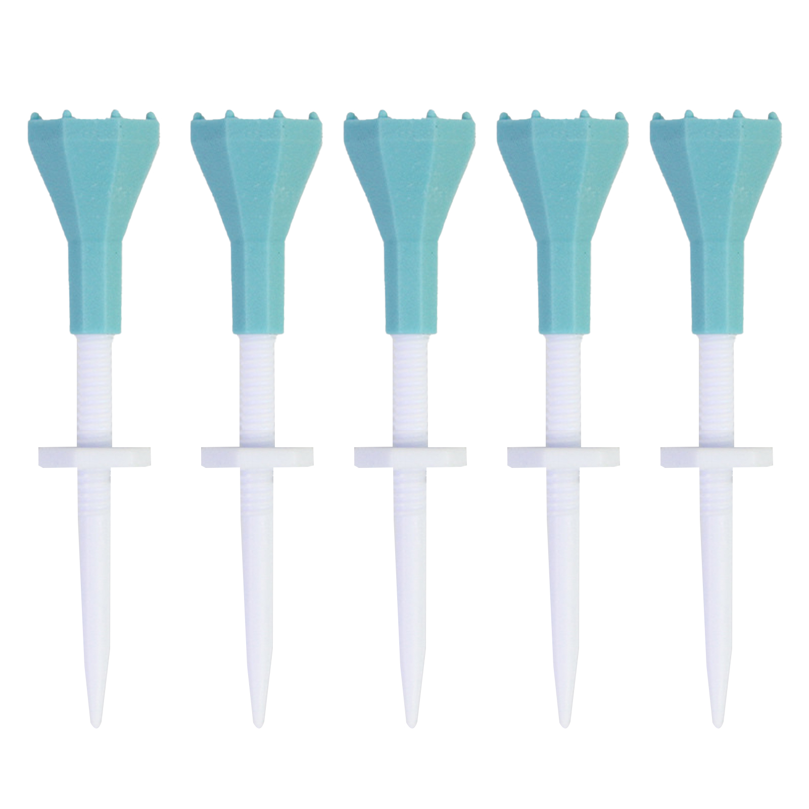 Plastic Golf Tees Adjustable Golf Tees Adjustable Lightweight Golf Tees 5pcs Set Unbreakable Low Friction Ideal Training Aid for Golfers