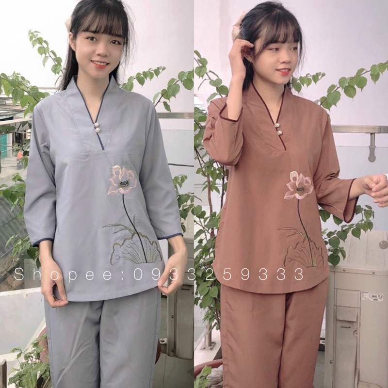Đồ Lam Đi Chùa # Nút Ngọc Cao Cấp