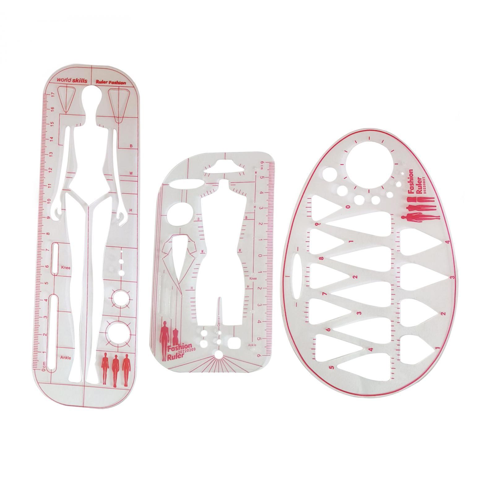 【EliteEssence123】Fashion Drawing Template Ruler Dresses Designers ...