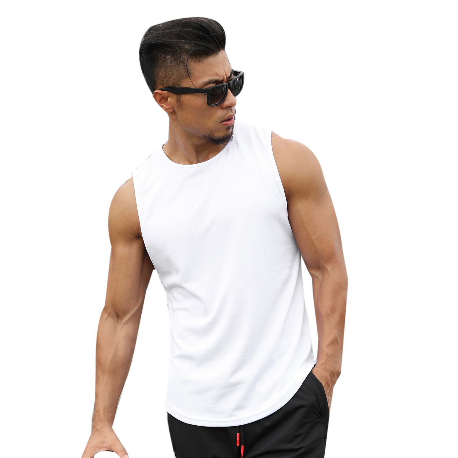 Marathon Quick-Drying Sports Vest Men's Sleeveless Running Training Basketball Loose Fitness Vest