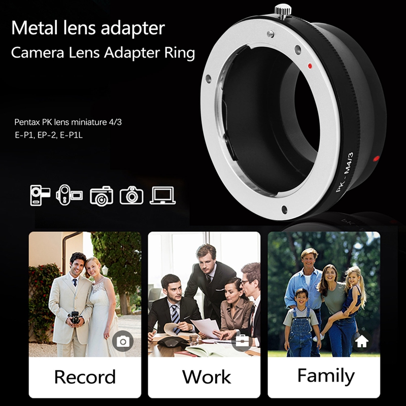 Pk-M4/3 Adapter Ring For Pentax Pk Lens To Micro 4/3 M43 Camera Body For Olympus Om-D E-M5 E-Pm2 E-Pl5 Gx1 Gx7 Gf5 G5 G3