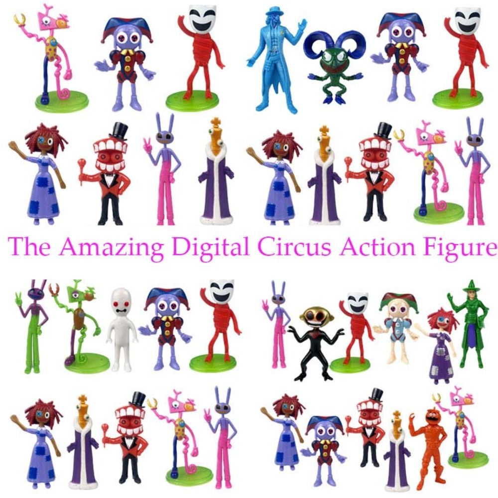  The Amazing Digital Circus Action Figure,6pcs The Amazing  Digital Circus Game Cool Character Figure for Kids : Toys & Games