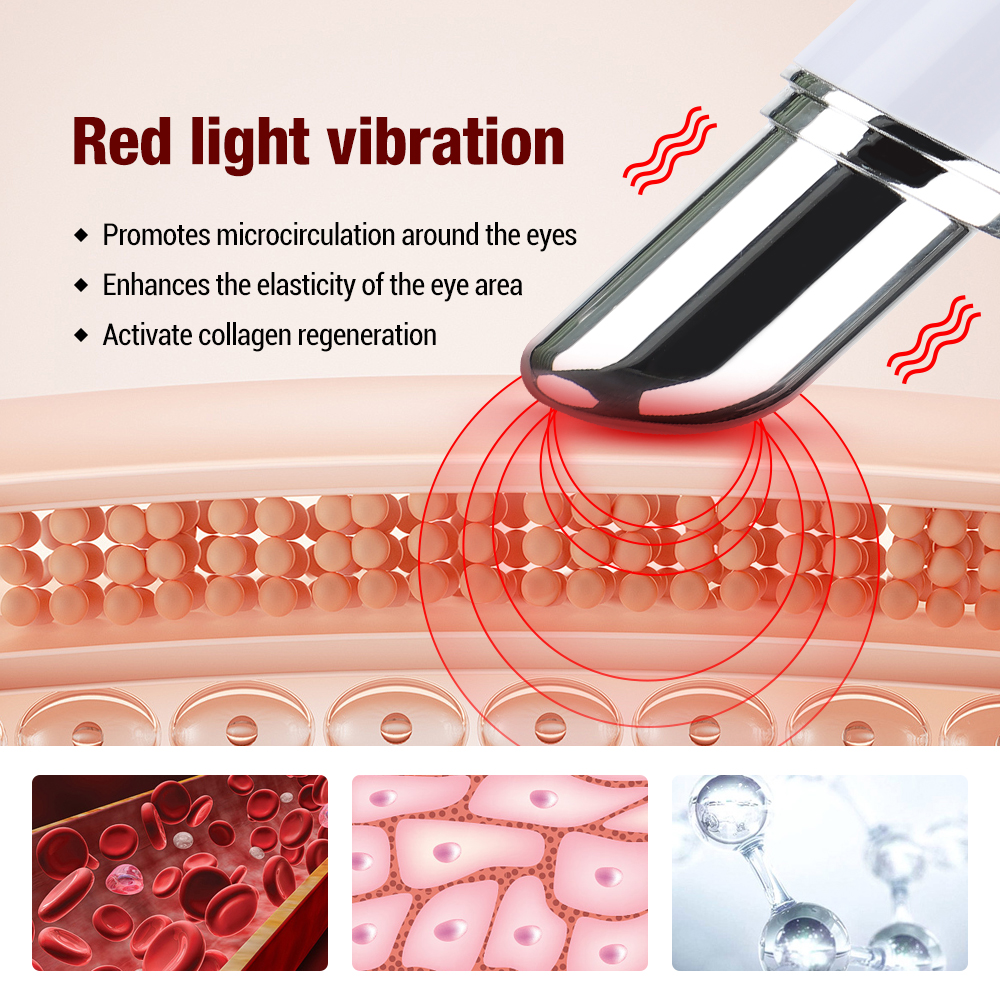 Aweisuan Hot Sale Electric Vibration Eye Massager Anti-Aging Wrinkle Dark Circle Pen Removal Rejuvenation Eye Care Massage Stick Eye Beauty Tool. 