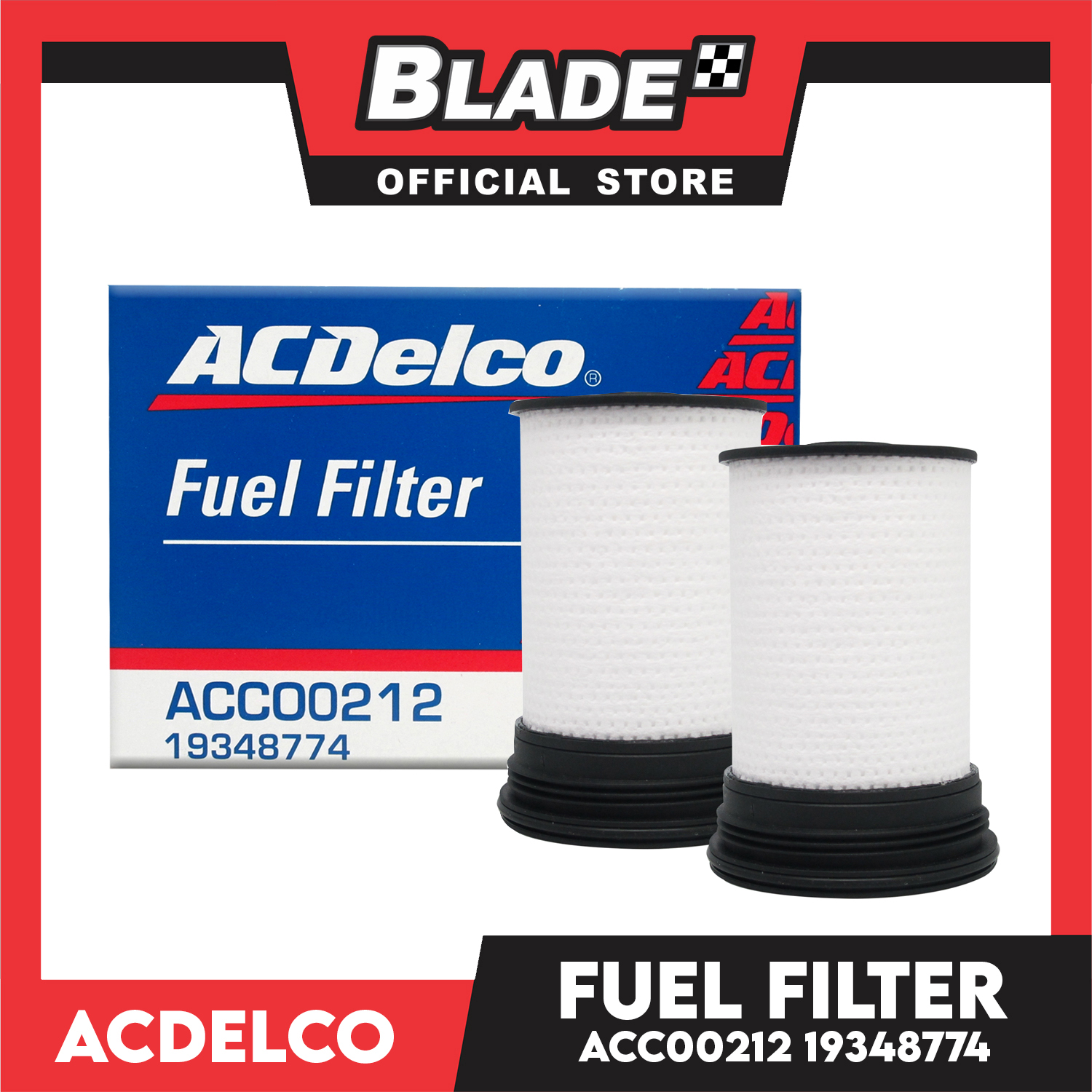 ACDelco Fuel Filter with Cover and Seal ACC00212 19348774 for Chev