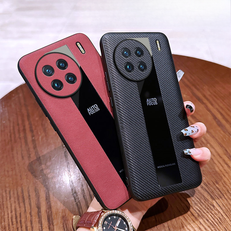 For Vivo X60 X70 X80 X90 X90S Pro Plus Case Fluff Luxury Sheepskin Silicone Soft Business All-Inclusive Leather Anti-knock for Vivo X70T X60T Phone casing.