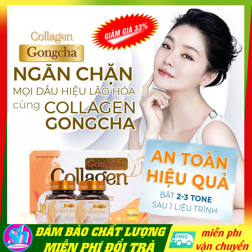 Viên uống trắng da collagen xóa nám chống nắng Gongcha cao cấp