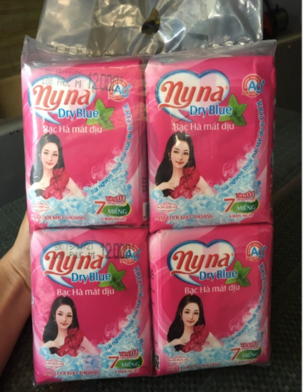 8 gói Băng vệ sinh Nyna Gold siêu thấm