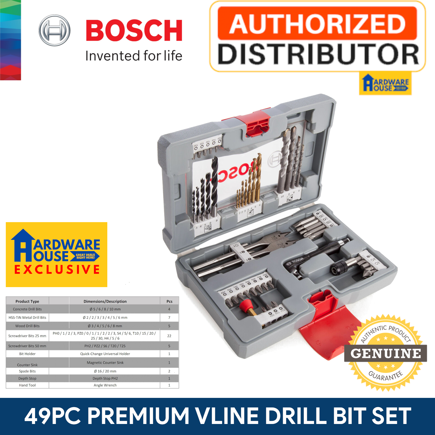 ORIGINAL Bosch Premium Mixed Drill Bit 