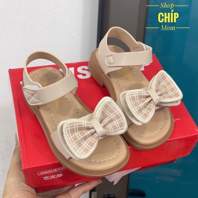 sandal nơ dễ thương cho bé gái