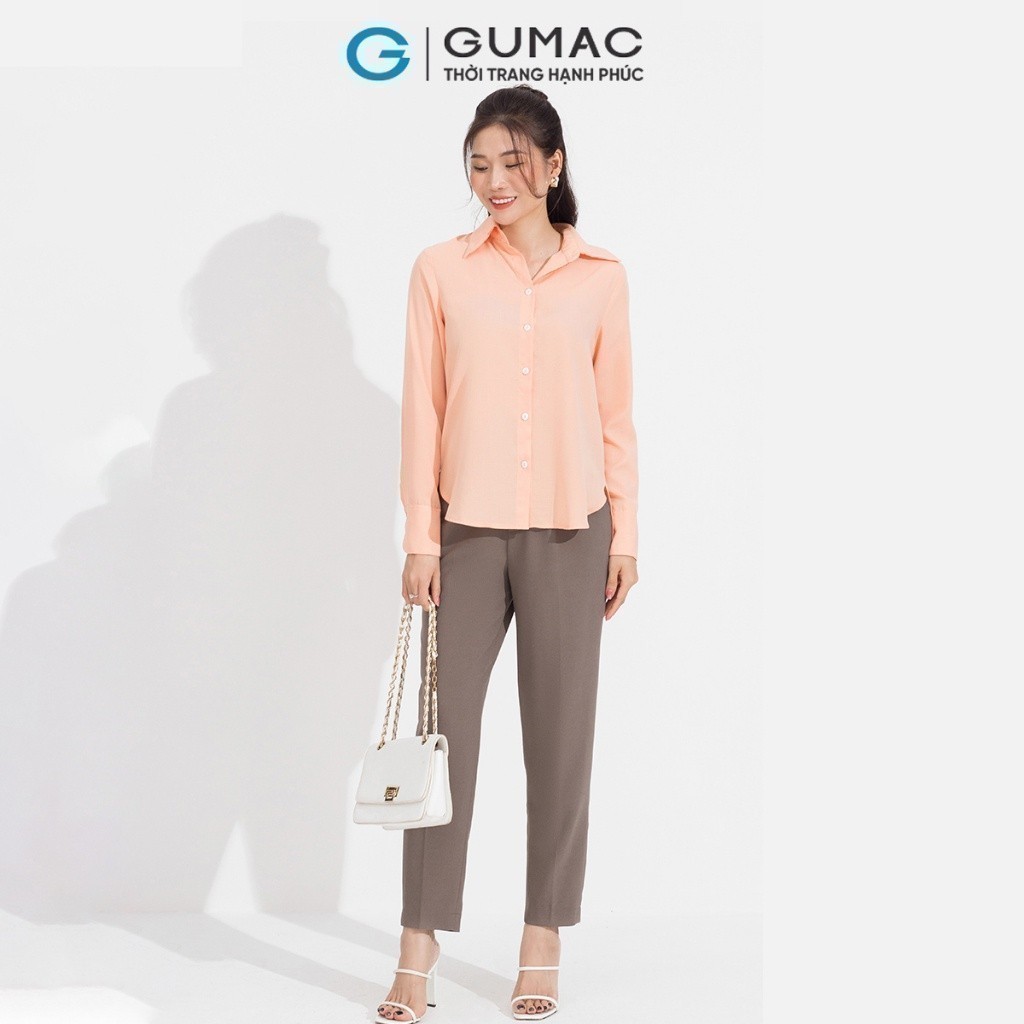 [15 - 17.5 |Voucher 8-12%] Áo sơ mi nữ đô kiểu GUMAC AD05050