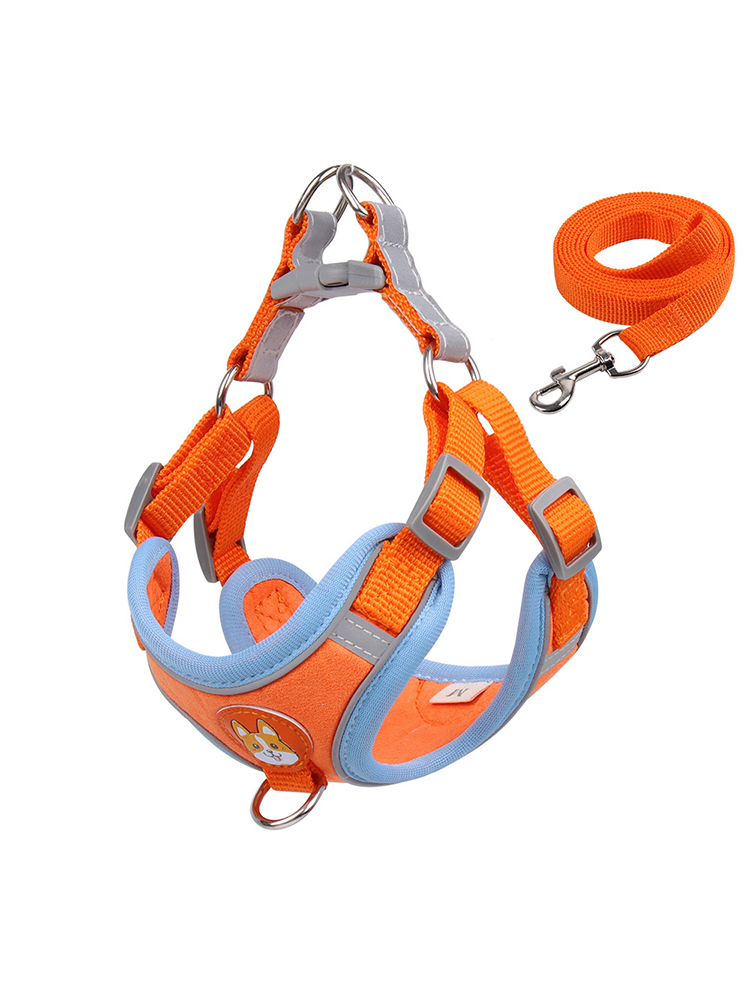 【LKFJ4OPFIR】Smal Dog Harness Reflective Light Vest Puppy