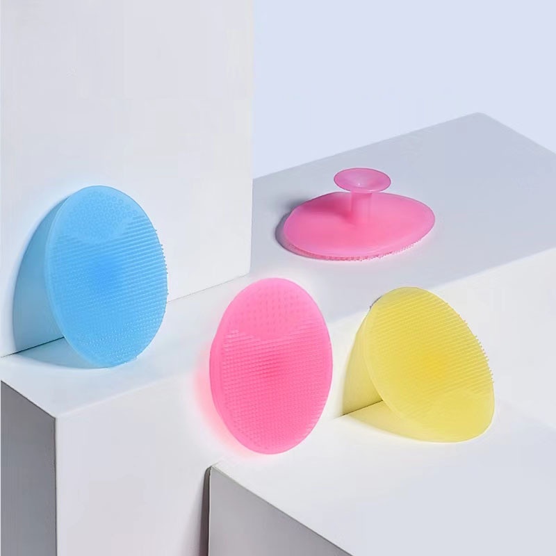 Miếng rửa mặt silicon gai mềm mại hình oval