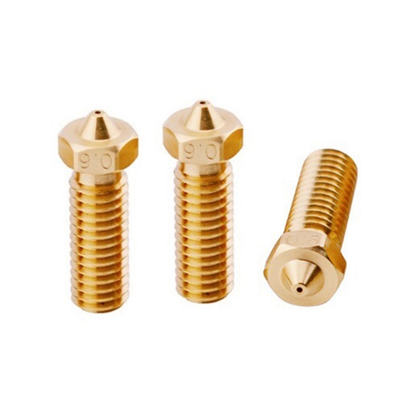 3Pc CHT for Volcano Nozzle Brass Nozzles High Flow Three-Eyes Print Head for Ender 3 1.75mm 3D Printer Accessories