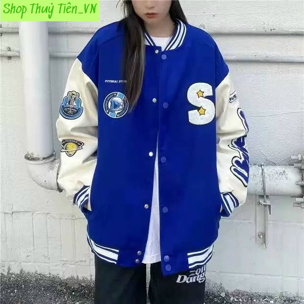 Áo Khoác Dù Bomber Nam 2 Lớp In Chữ S Cá Tính Thời Trang Hot Trend