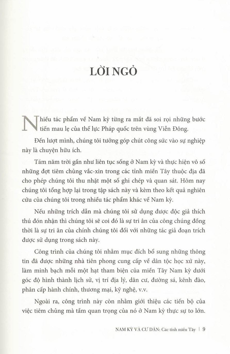 Nam Kỳ Và Cư Dân - Các Tỉnh Miền Tây