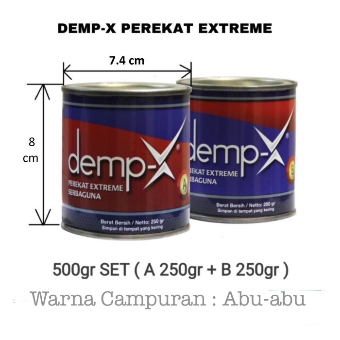 Demp X Set Ab Lem Epoxy Perekat Extreme Serbaguna Lazada Indonesia