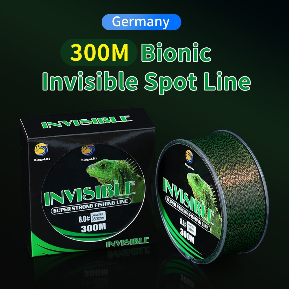 Bingolife 300m German Bionic Invisible Spot Fishingline Line Main Line