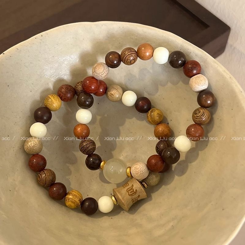 天 珠 bracelet design with colors 天珠 三眼天珠 沈香 香木 dzi bead