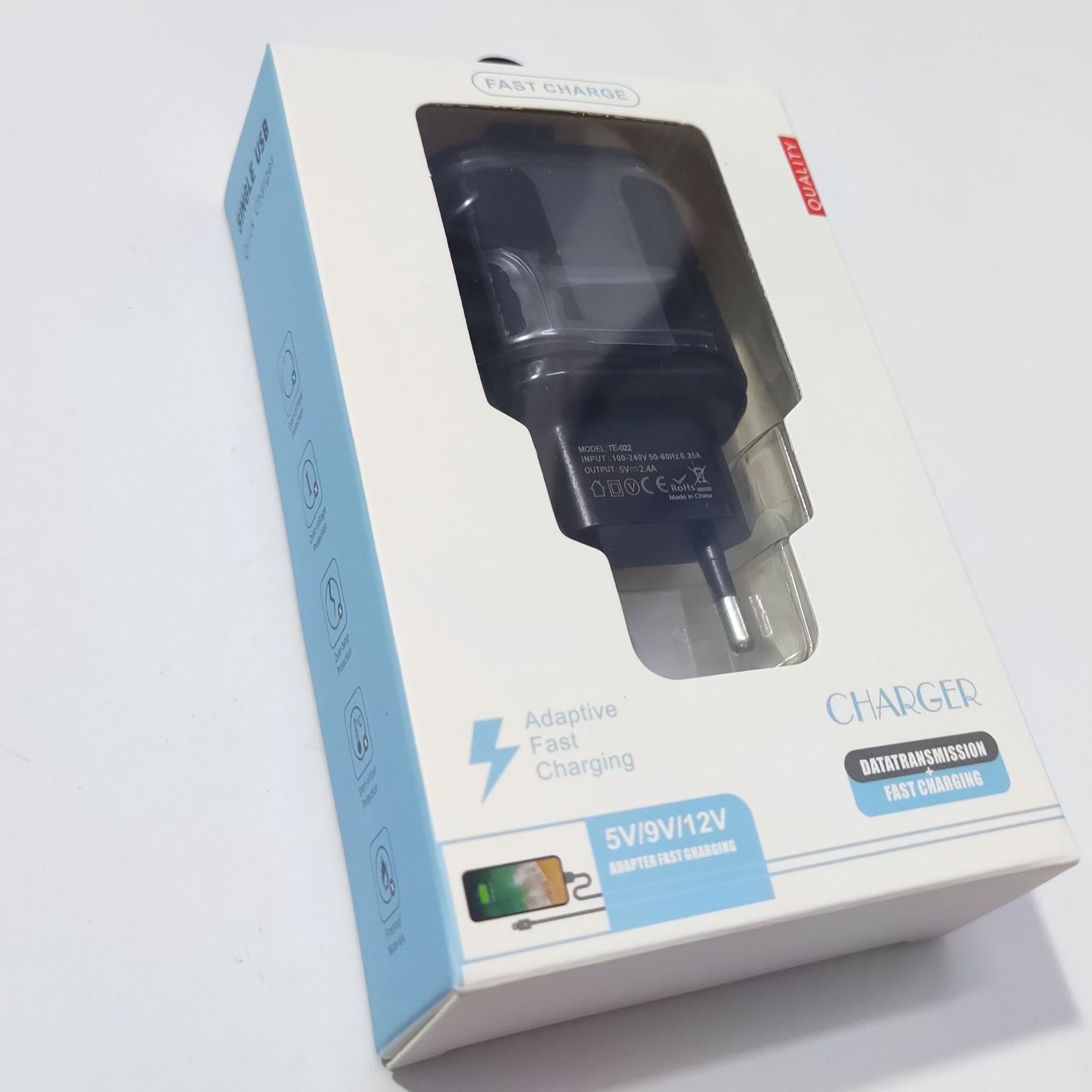 Cốc Sạc Nhanh 12w Cao Cấp Củ Sạc Nhanh 2 Cổng USB Cho Ipad/Iphone/Android