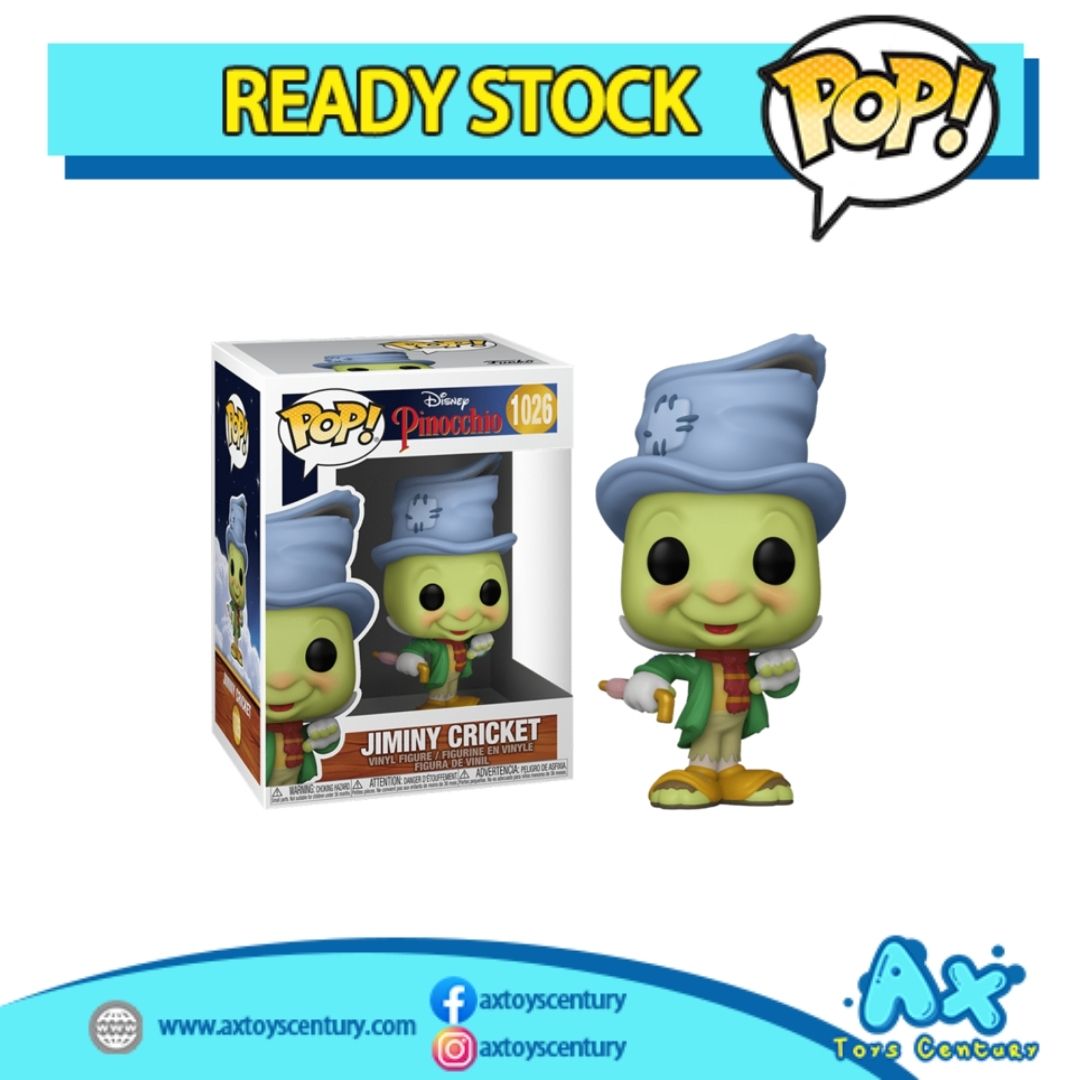 FUNKO POP! 1026 Disney Jiminy Cricket Pinocchio Diamond Bam Exclusive EUR 14,99 - DE