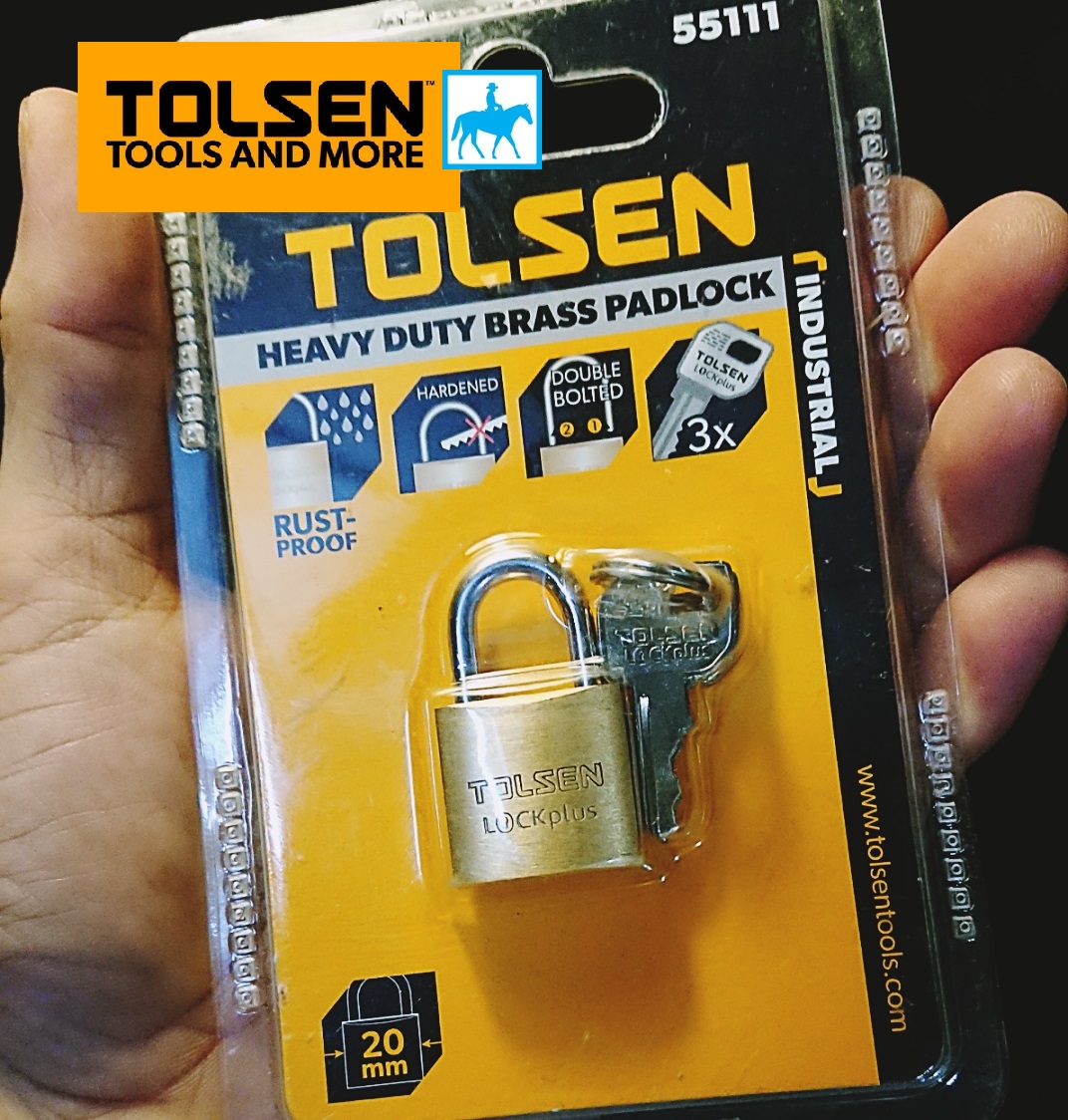 Ổ khóa vali du lịch túi xách cửa tủ 20mm Tolsen 55111