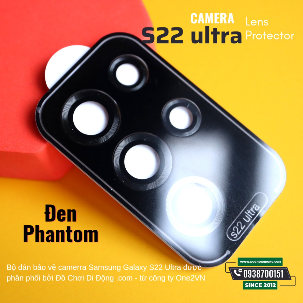 Miếng Dán Cường Lực Camera Samsung S22 Plus Ultra Zeelot