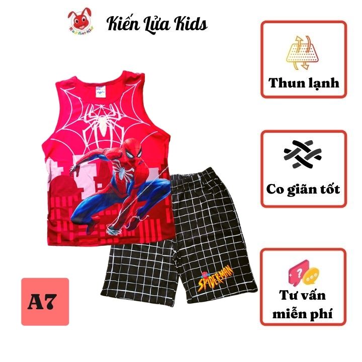 Bộ đồ siêu nhân nhện từ 9-42kg - chất thun cotton - Kiến Lửa