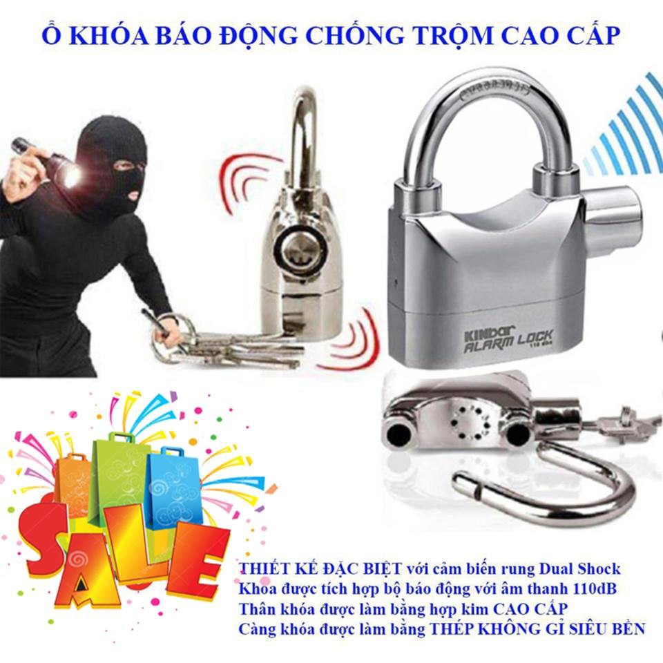 Ổ Khóa Báo Động Chống Trộm KINBAR, Ổ khoá báo động KINBAR chinh hang chống cắt Mua Kinbar Phụ kiện cửa và ổ khóa, Báo động & chống trộm Khóa chống trộm