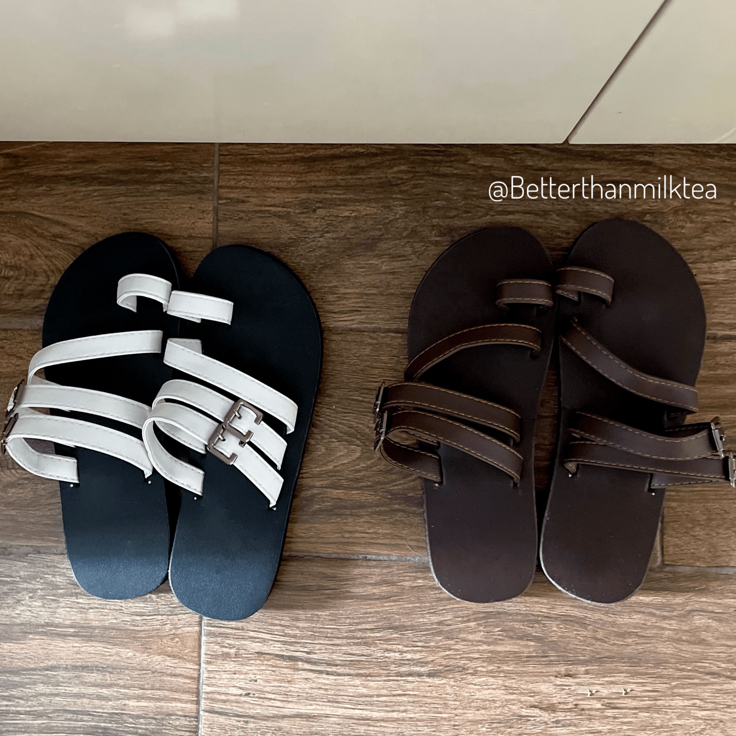 [No.28] Dép sandals quai ngang phối khoen
