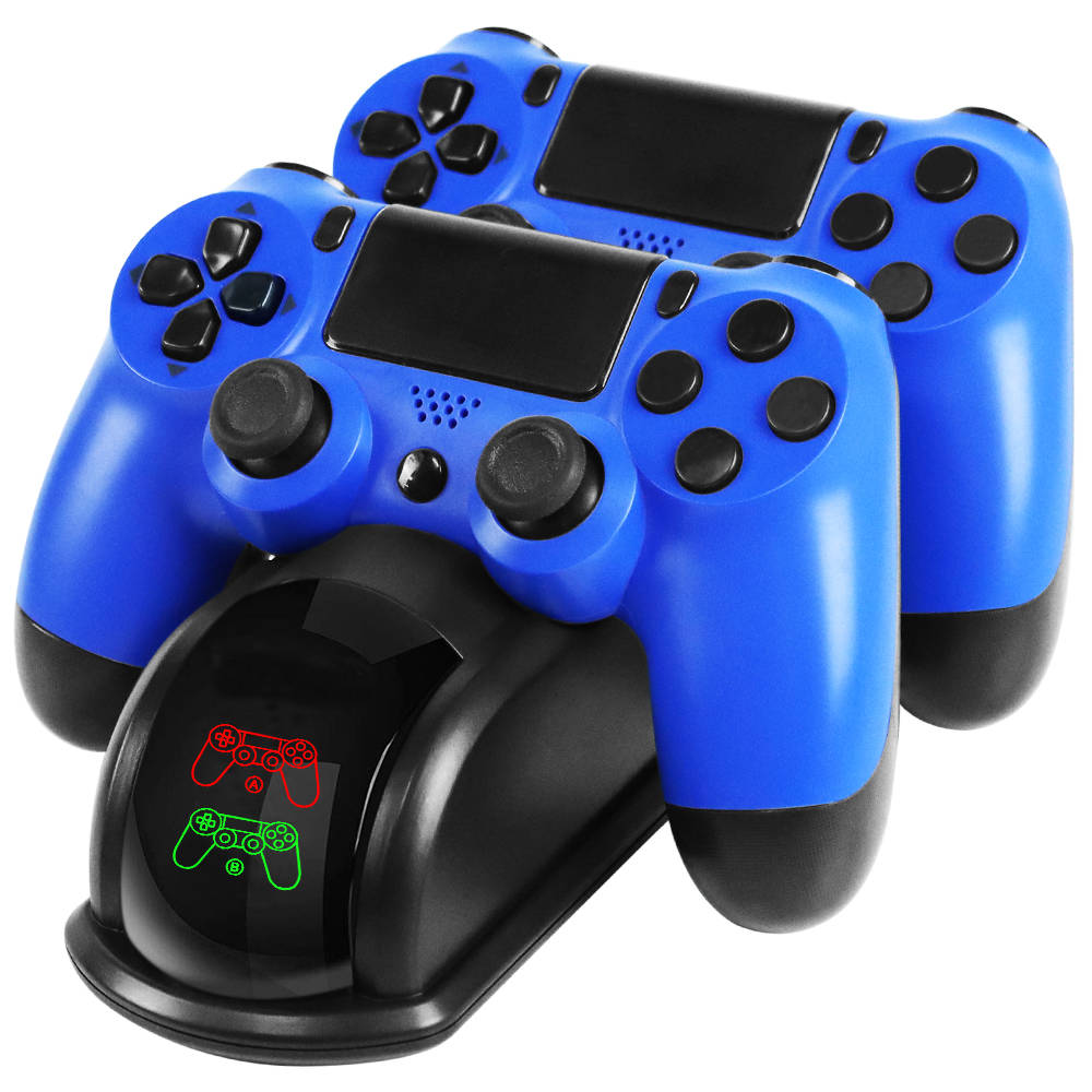 Nhanh chóng cho PS4 điều khiển Trạm Sạc Bộ sạc kép đứng với màn hình hiển thị trạng thái cho Play Station 4/PS4 Slim/PS4 PRO