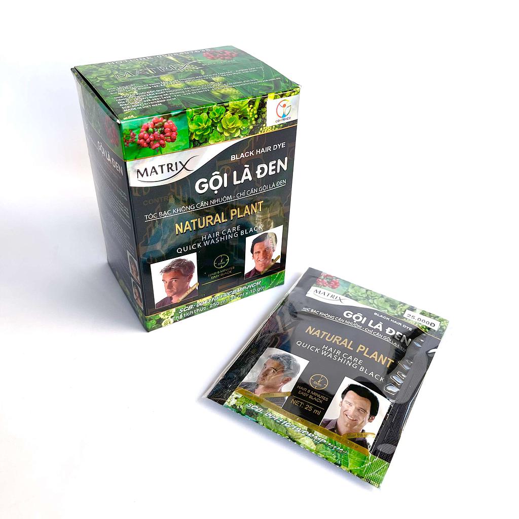 Dầu gội làm đen tóc Matrix Gội là đen ( giá 1 gói)