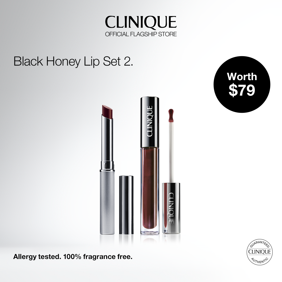 CLINIQUE almost lipstick 3本セット Limited Edition] Clinique Black Honey Lip Juicy Lip Set | Clinique