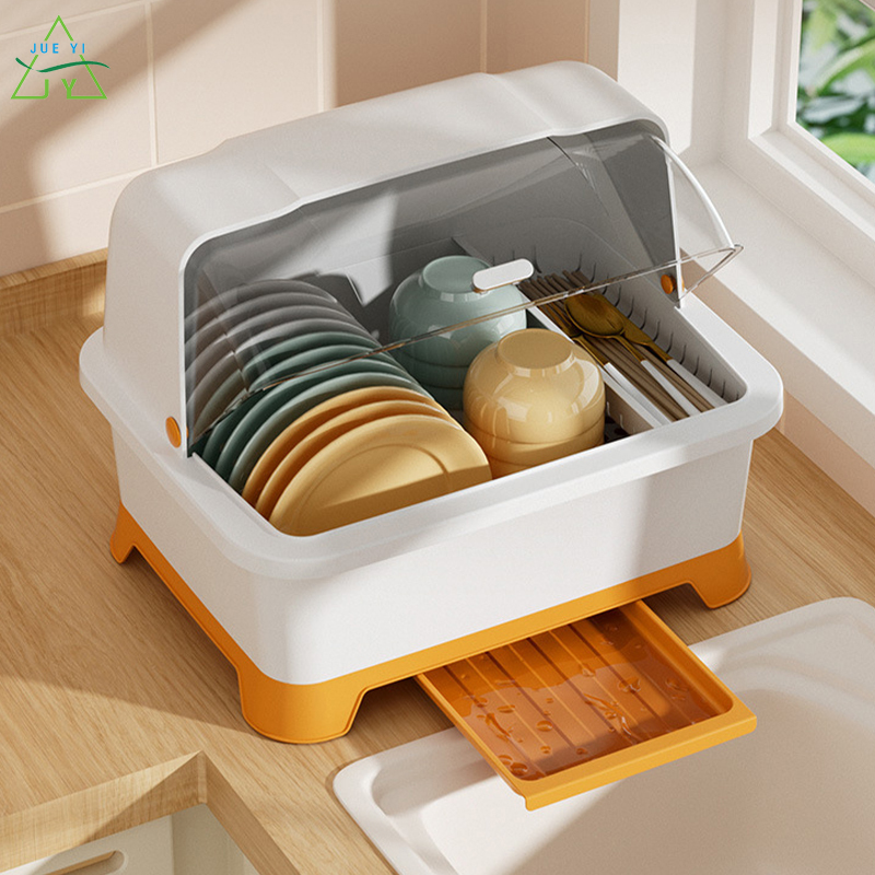 KS Nhà bếp cống tủ với nắp, Bộ đồ ăn, khay đựng Rack, hộ gia đình Countertop, đa chức năng bát và đũa hộp lưu trữ