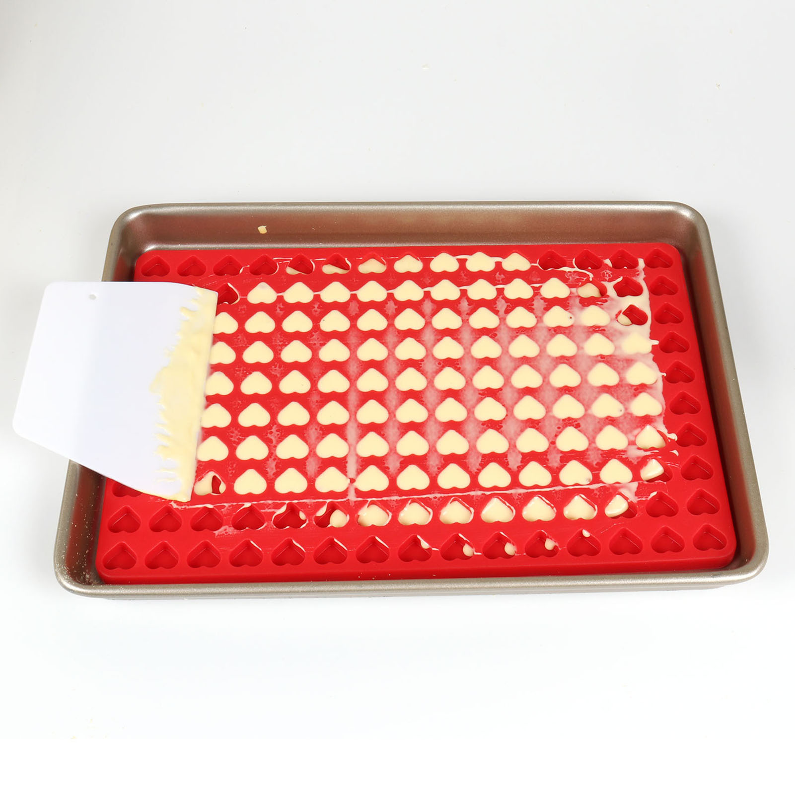 Silicone khuôn bánh quy silicon tái sử dụng khuôn vui vẻ và dễ dàng-to-sử dụng bánh quy Silicone cho bé khuôn mẫu cho nướng bánh và làm kẹo hoàn hảo cho trẻ em và người lớn như nhau