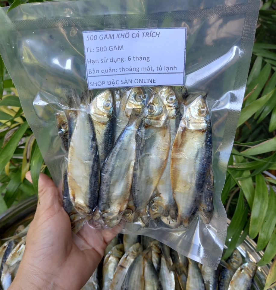 500G KHÔ CÁ TRÍCH PHÚ YÊN BAO NGON