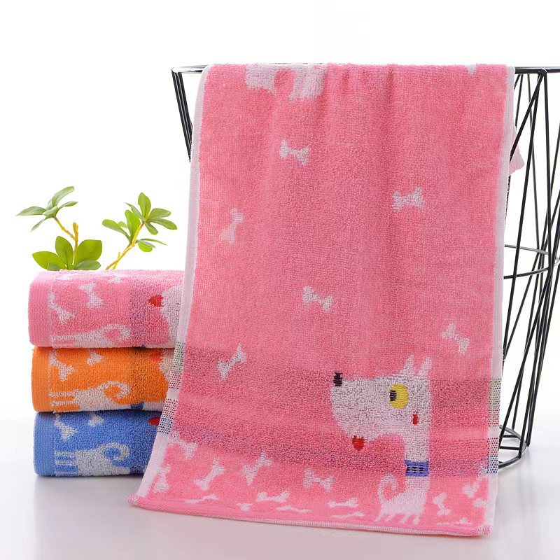 Pvn62046 khăn mặt cotton hình thú 25x50cm
