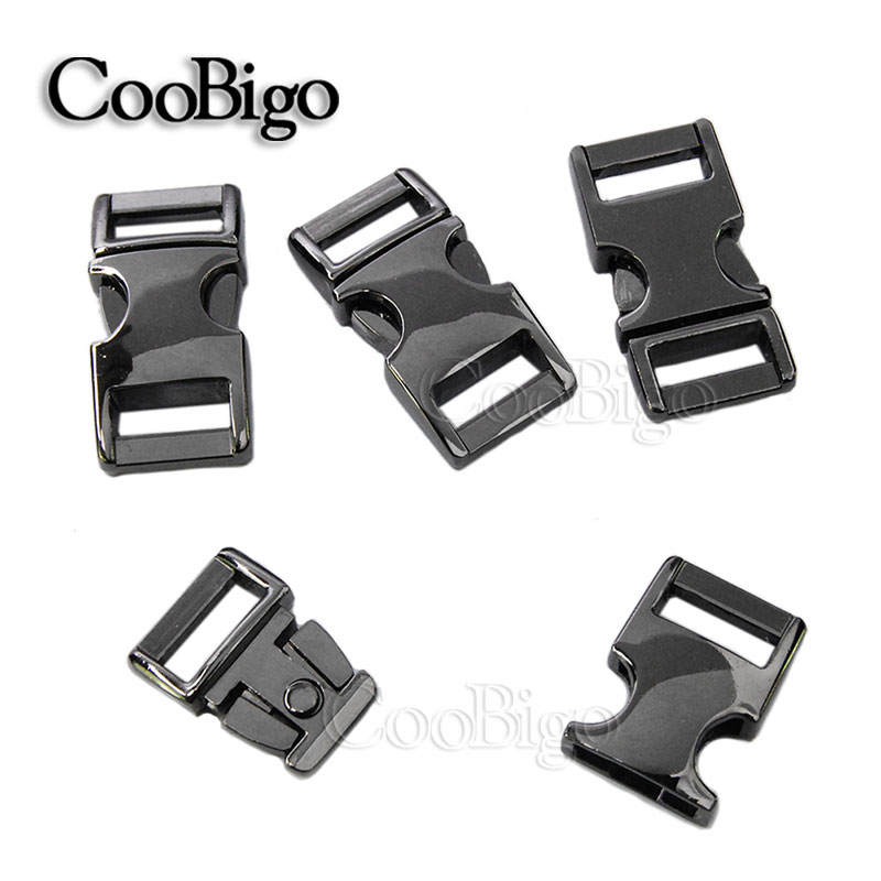 1pc 10mm 15mm 20mm 25mm Metal Side Release Buckle For Paracord Bracelet Dog Cat Collar Sewing Diy Accessories Seat Belt Fastener. 