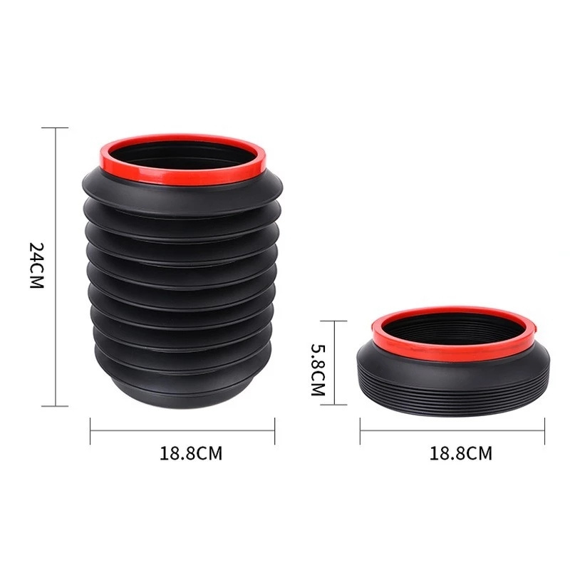 4L Telescopic Trash Bin Car Organizer Rubbish Container Foldable Storage Multifunctional Waterproof Garbage Can