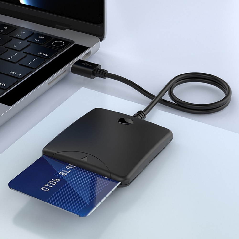 Usb smart card reader for bank card ic/id emv card reader high quality for windows 7 8 10 linux os usb-ccid iso 7816