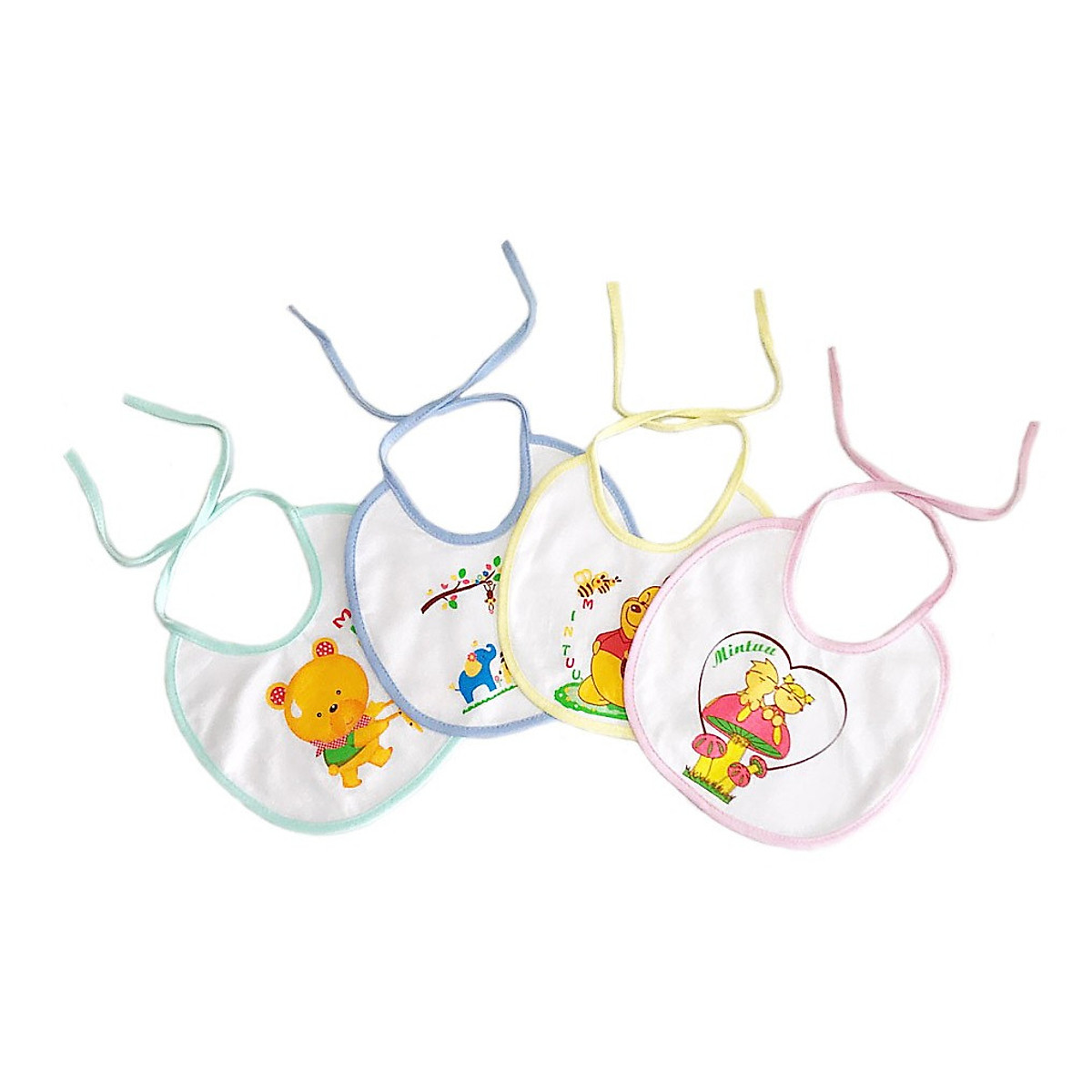 Yếm Ăn Cotton cho bé Yêu Cột Dây