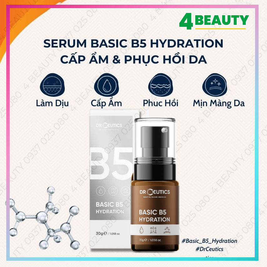 Tinh chất dưỡng Serum B5 DrCeutics Cho Da Dầu Mụn - Serum DrCeutics B5