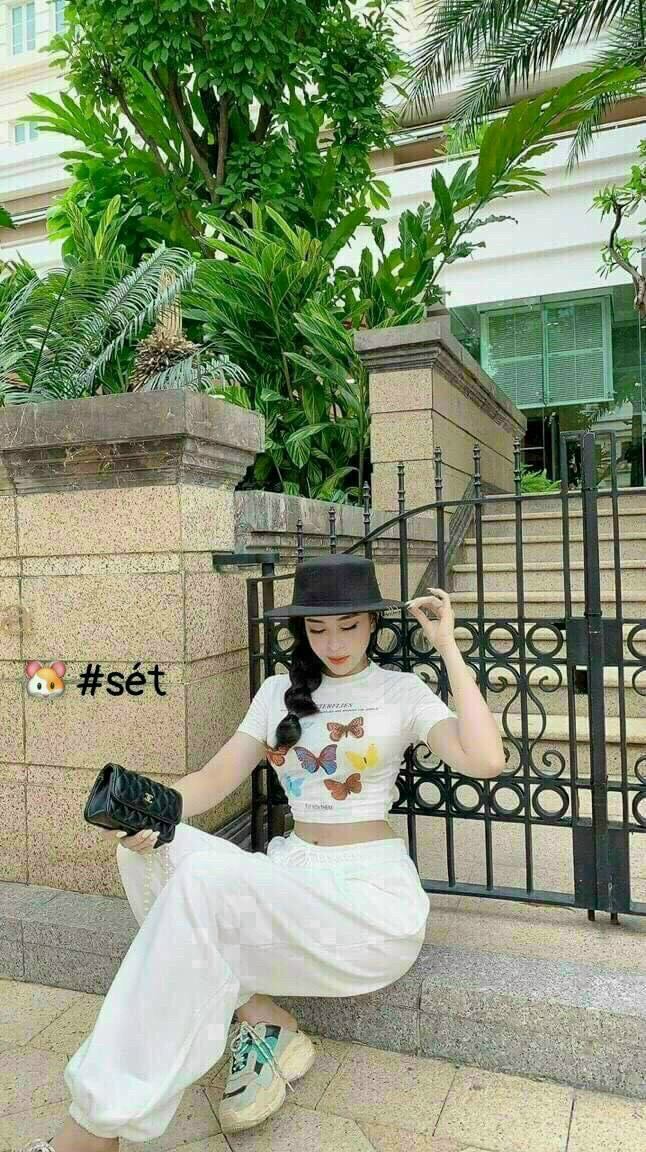 Sét đồ bộ chất liệu thun da cá , quần dài ống bo thời trang